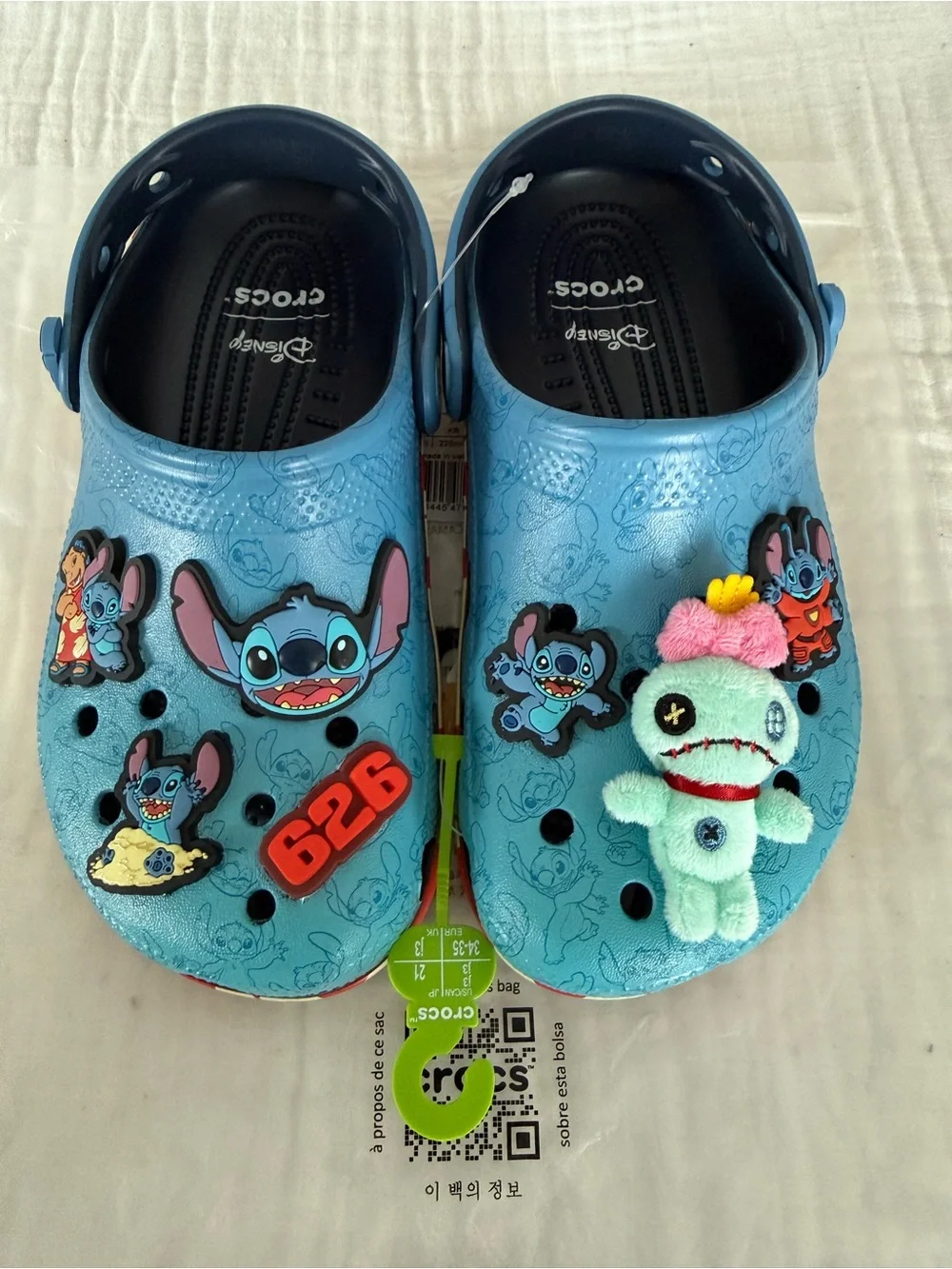 NWT Crocs Kids Disney Lilo & Stitch Classic Clog Size 3 Unisex